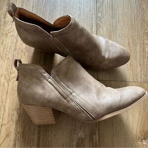 Lulus Taupe Ankle Booties